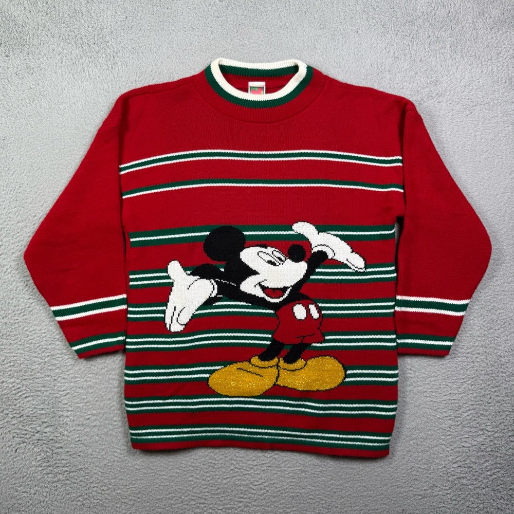 Vintage 90s Disney Mickey Mouse knit sweater - Picture 2 of 5